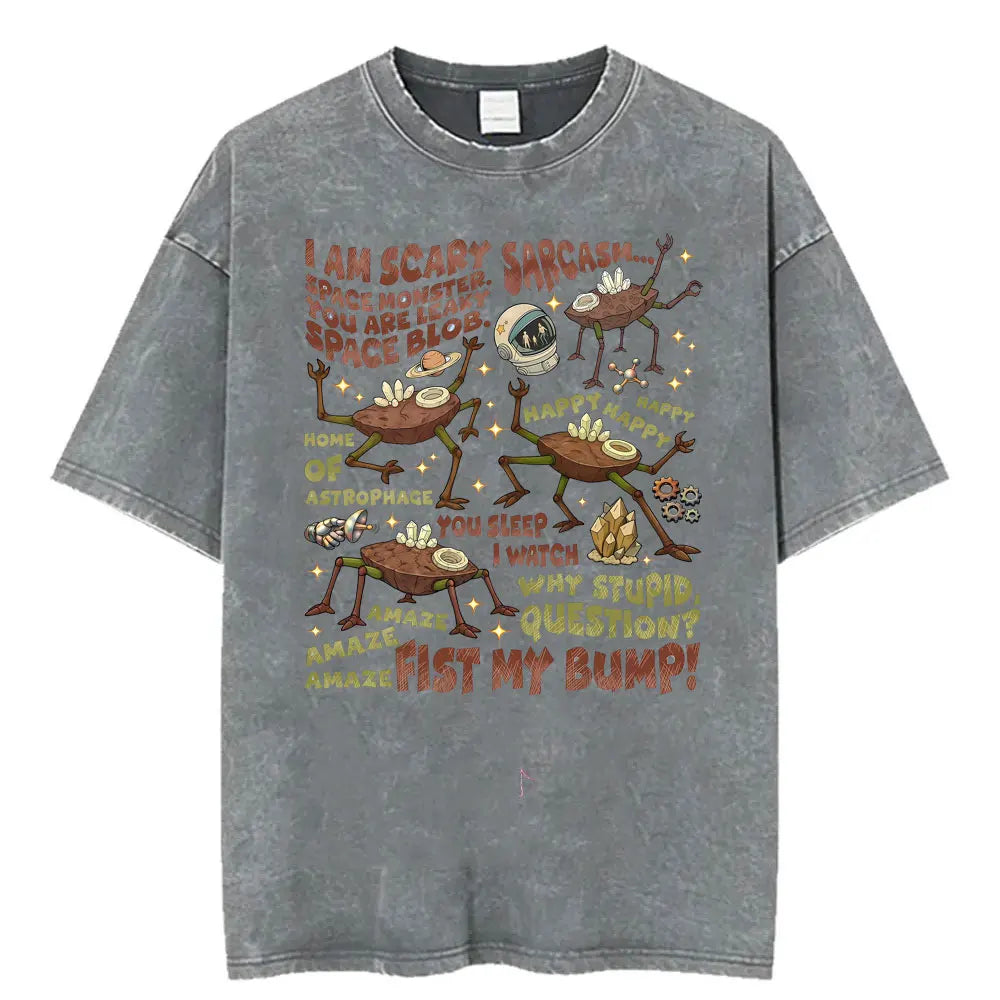 Unisex Retro Heart Graphic T-Shirt – Vintage Washed Cotton Tee | Casual Streetwear O-Neck Summer Top
