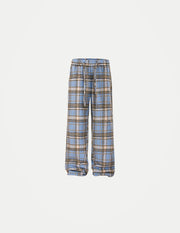 Unisex Retro Loose-Fit Cargo Pants – Classic Plaid & Stripe Design, Multi-Pocket Casual Trousers, Urban Streetwear