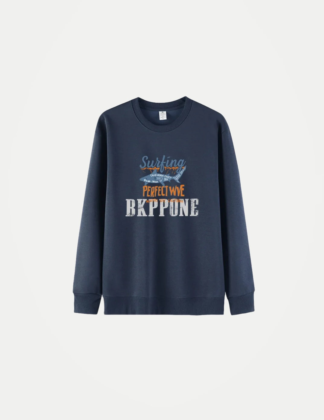 Unisex American Style Oversized Sweatshirt – Round Neck Long Sleeve Printed Pullover, Casual Streetwear Top