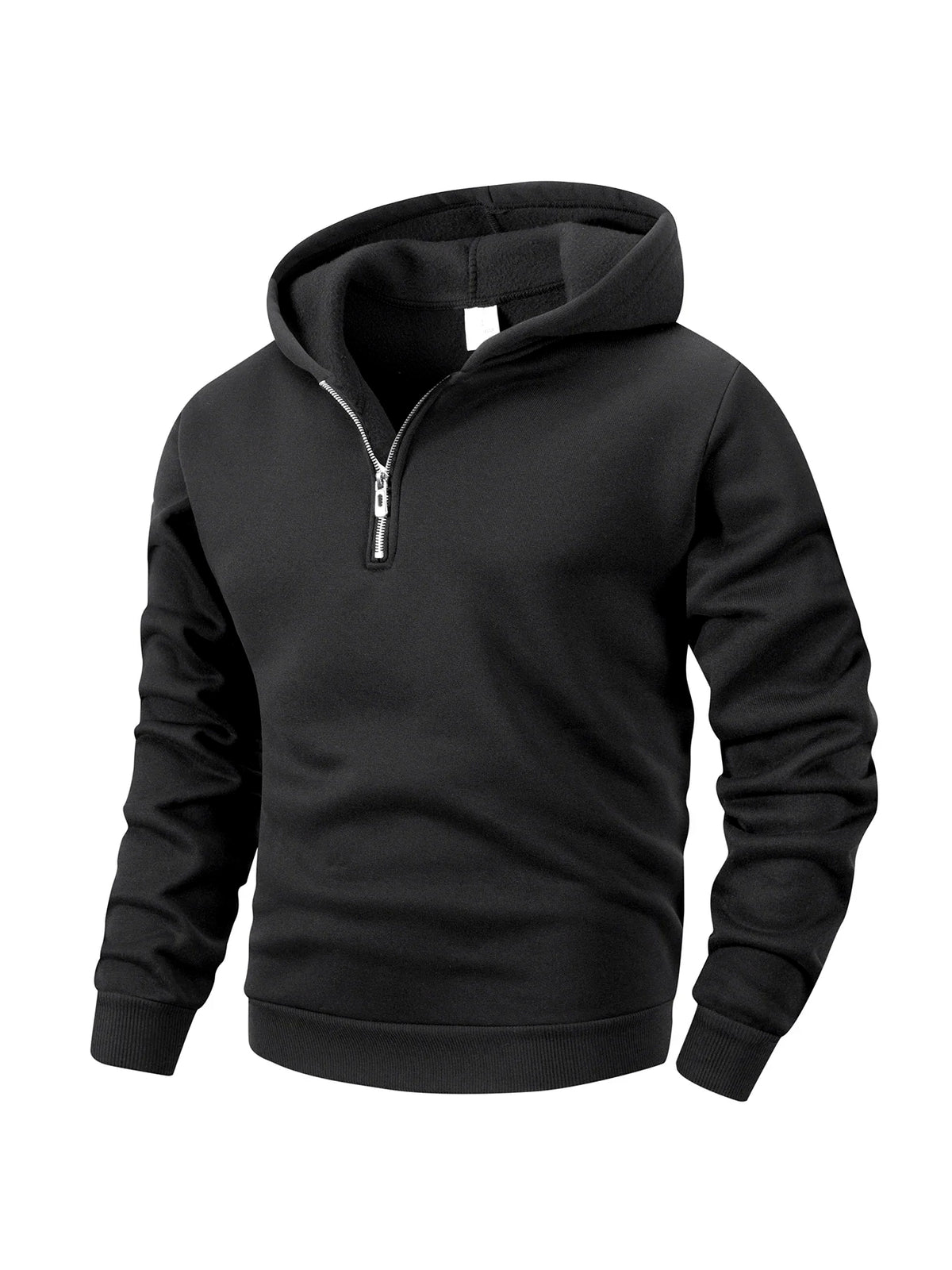 Men’s Half-Zip Hoodie – Loose Fit Long Sleeve Sweatshirt | Autumn Casual Pullover