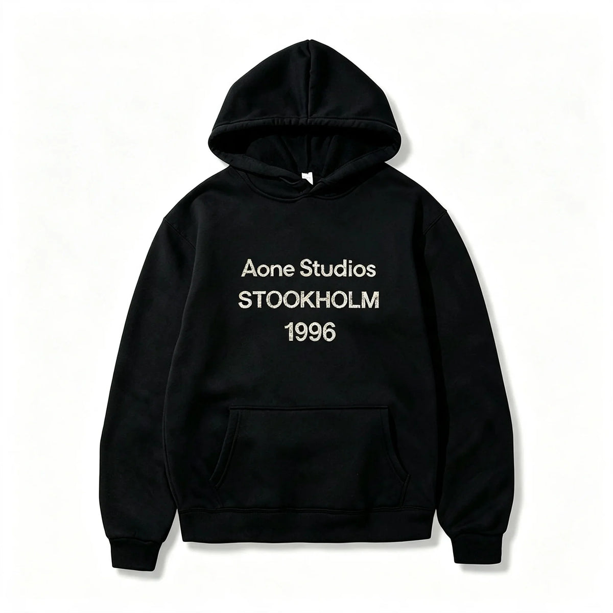 Unisex Vintage Distressed Print Hoodie – Retro Text Graphic Pullover Sweatshirt, Casual Streetwear Top
