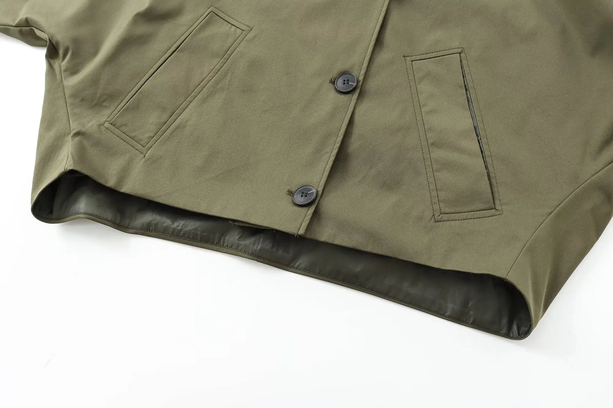 Women’s Hooded Trench Coat – Long Sleeve Windbreaker Jacket, Stylish Casual Winter Outerwear