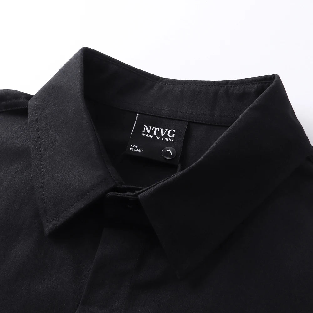 Men’s Gothic Y2K Shirt – Oversized Printed Long Sleeve Streetwear Top