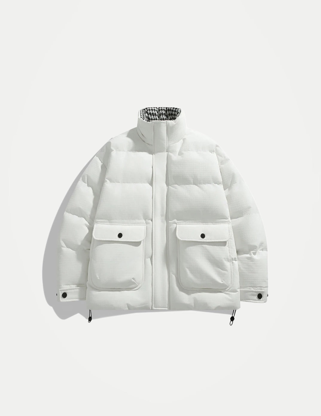Men’s Winter Cotton Parka Jacket – Warm Windproof Solid Color Casual Coat, Cold-Weather Outdoor Outerwear