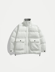 Men’s Winter Cotton Parka Jacket – Warm Windproof Solid Color Casual Coat, Cold-Weather Outdoor Outerwear