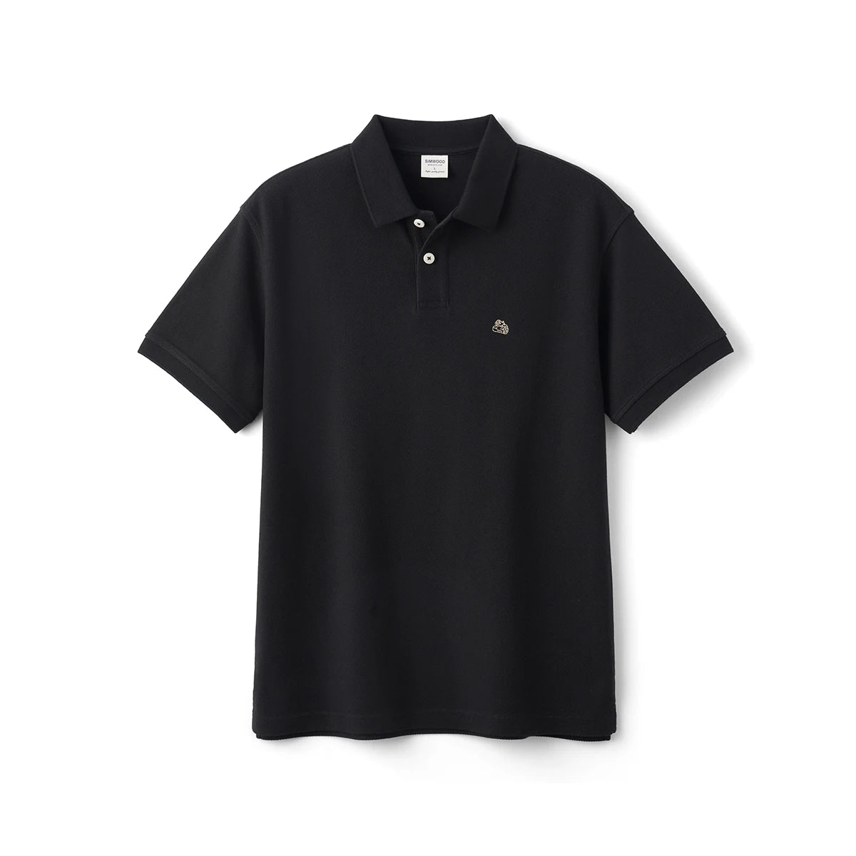SIMWOOD Men’s Summer Oversized Polo – Breathable Moisture-Wicking Casual Tee