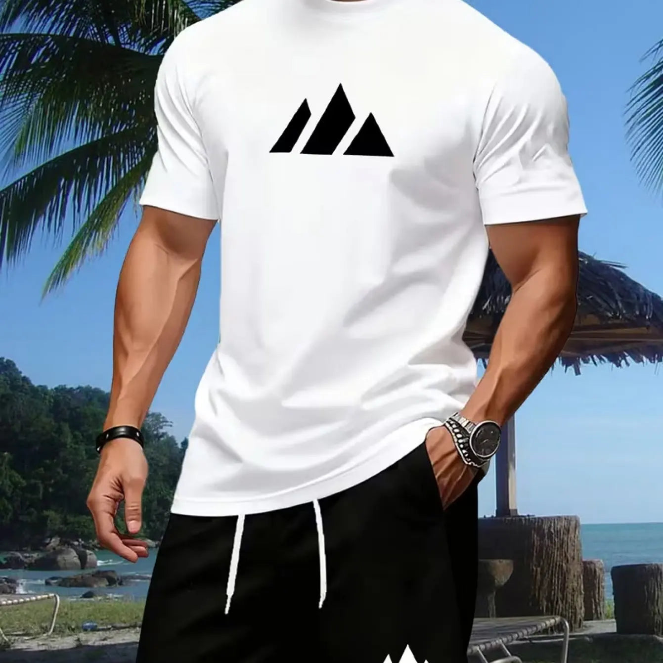 Men's Summer Fitness Sportswear Set – Quick-Dry T-Shirt & Shorts 2-Piece
