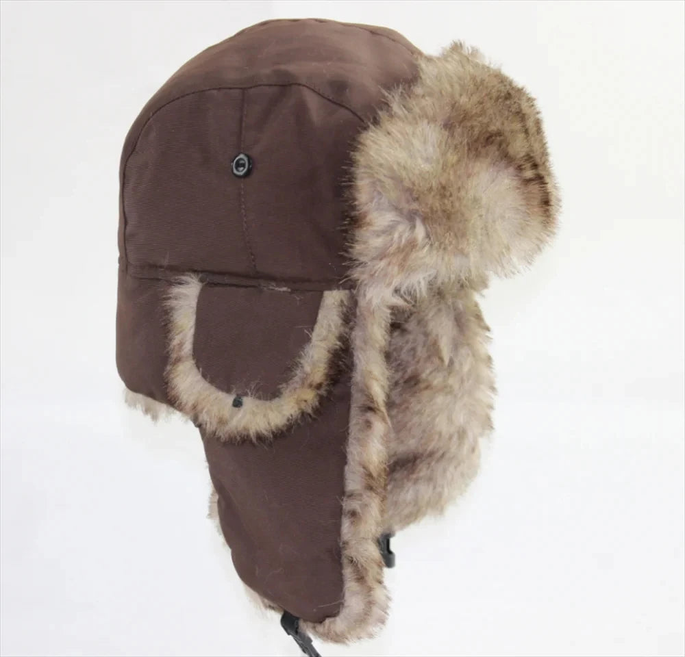 Men’s Winter Trapper Hat – Warm Ushanka Earflap Cap, Russian-Style Cold Weather Hat