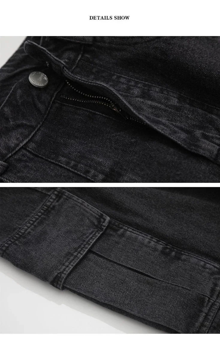 Men's Baggy Harajuku Jeans – Oversized Wide Leg Hip Hop Streetwear Denim
