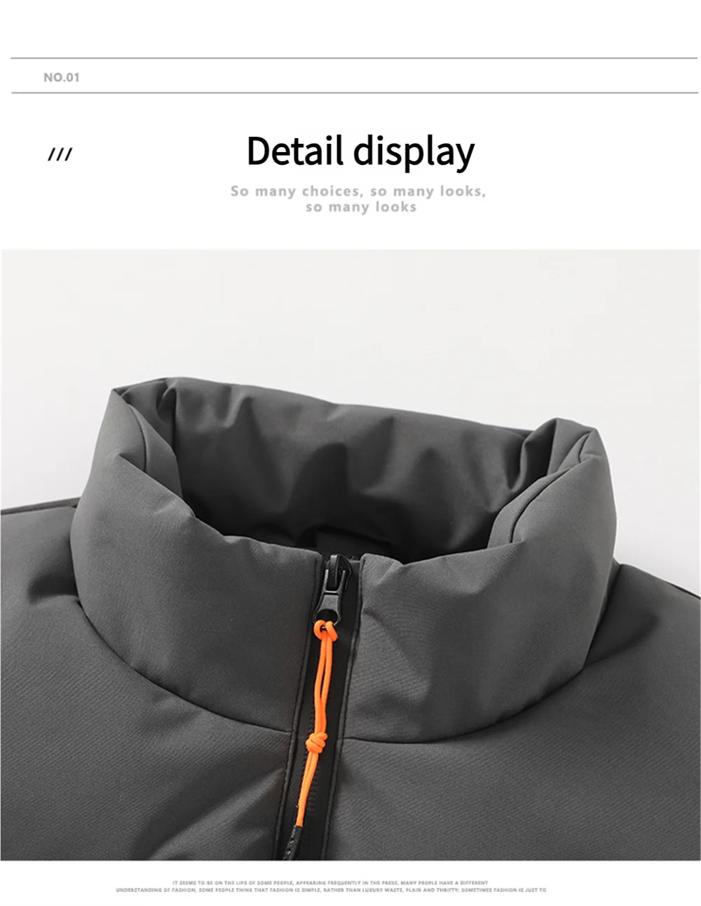 Trendy Splicing Color Hoodie With Vest