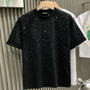 Men's Luxury Diamond Print T-Shirt – High-End Streetwear Fashion Tee