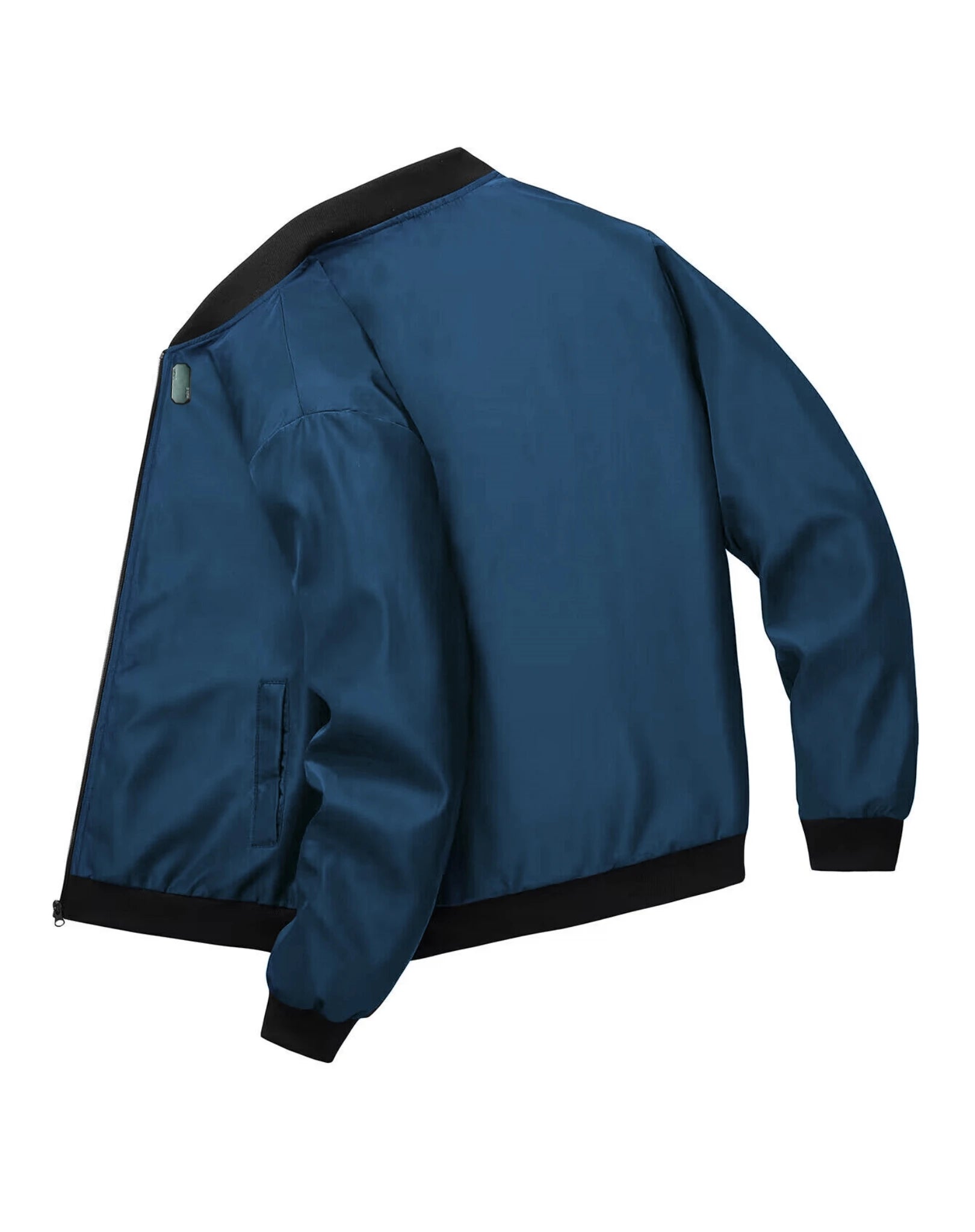 Men's Baseball Collar Solid Colour Jacket – Lightweight Business-Casual Short Coat for Spring & Autumn