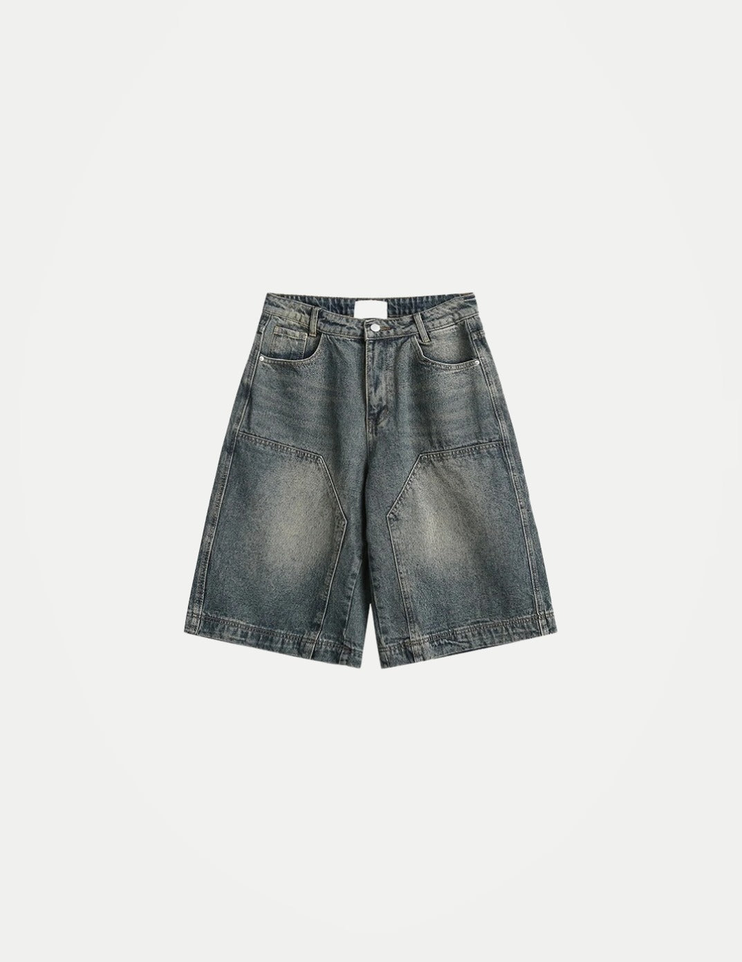 Unisex Y2K Baggy Denim Jorts – Vintage Washed Wide-Leg Capri Shorts | Oversized Casual Streetwear