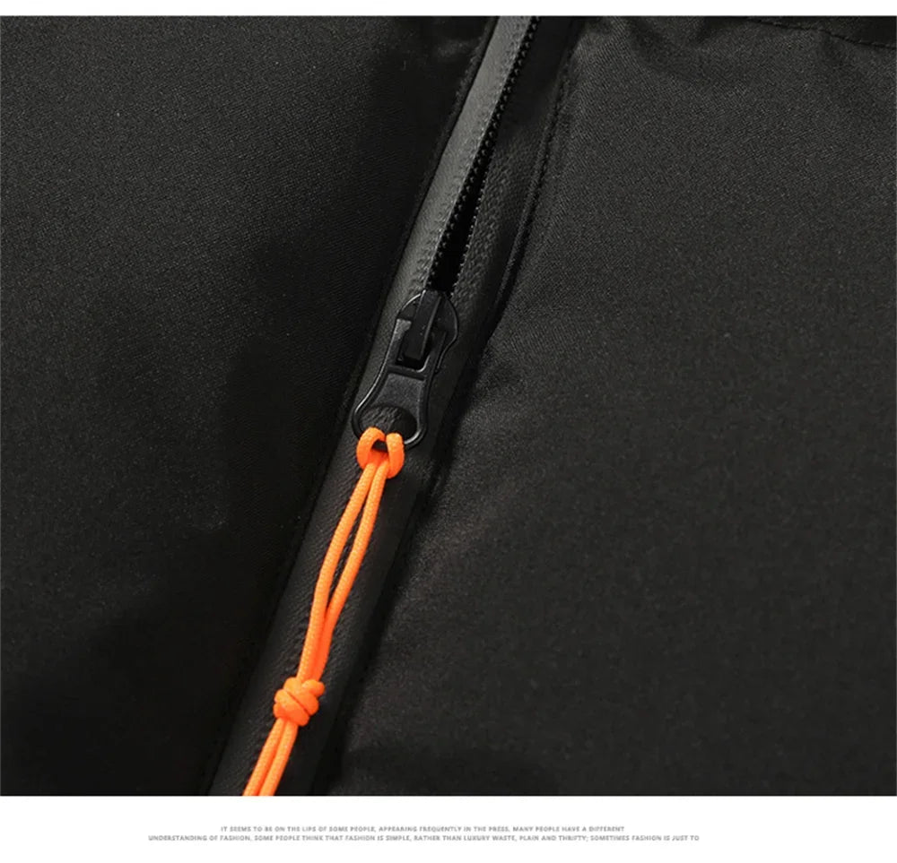 Trendy Splicing Color Hoodie With Vest