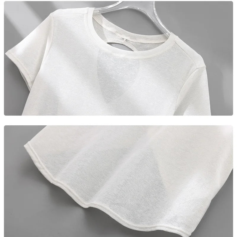 Women’s Quick-Dry Gym T-Shirt – Short Sleeve Yoga & Running Top