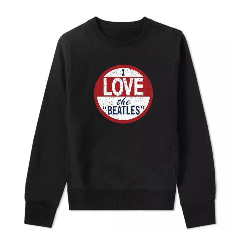 Unisex Beatles Lennon Hoodie – Loose-Fit Casual Pullover Sweatshirt, Stylish Streetwear Top for Men & Women