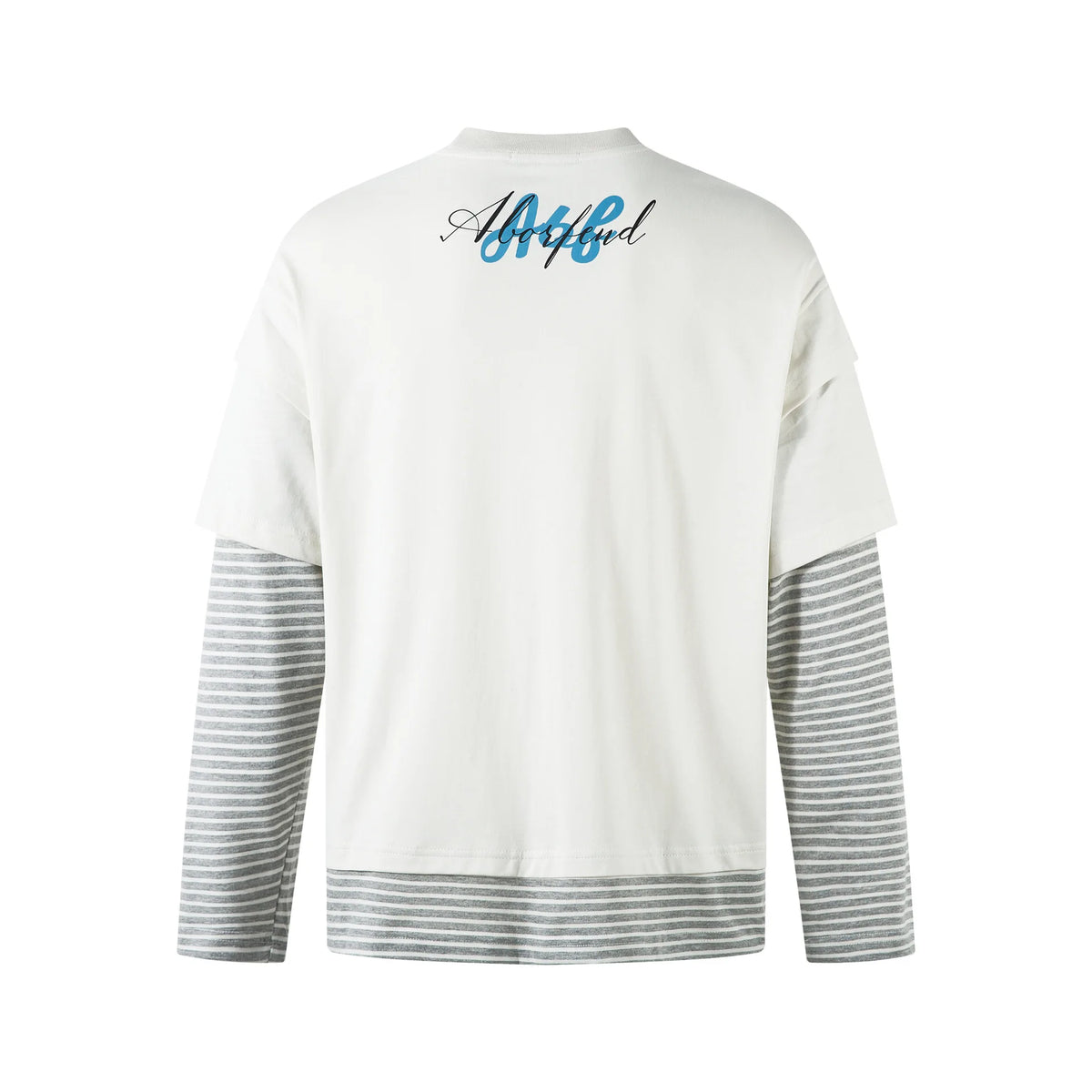 BF.BORFEND Unisex Striped T-Shirt – Long Sleeve Loose Fit Cotton Blend Tee
