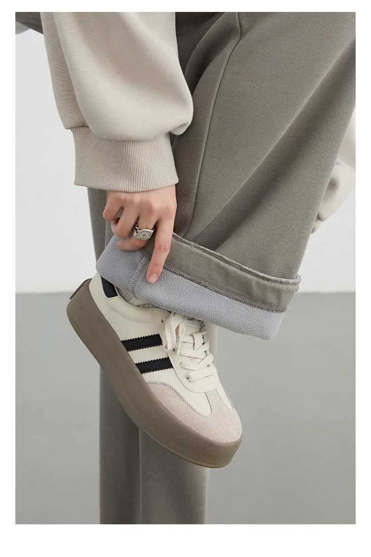 CHIC VEN Women’s High-Waist Pants – Loose Drawstring Casual Trousers