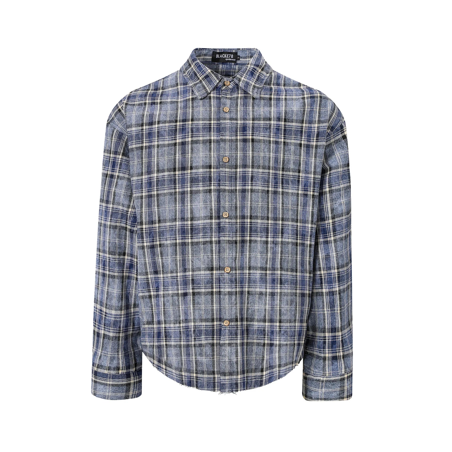 Men's American Style Plaid Shirt – High Street Casual Long Sleeve Top