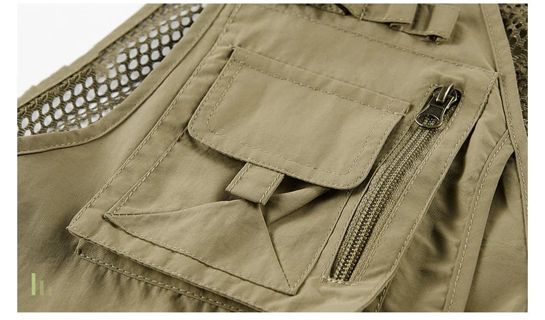 Men's Multi-Pocket Outdoor Fishing Vest – Breathable Leisure Jacket