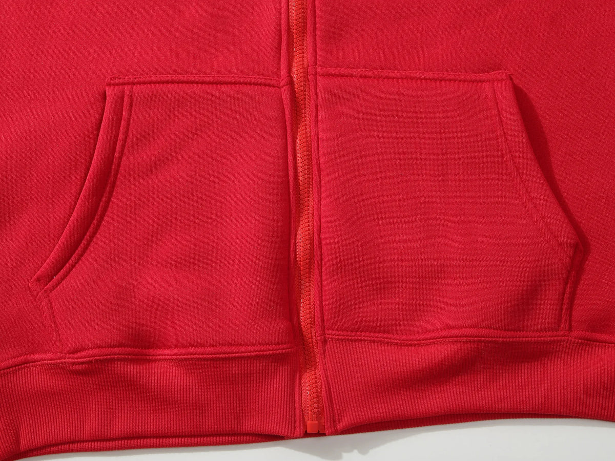 Unisex Winter Sportswear Set – Warm Hooded Zipper