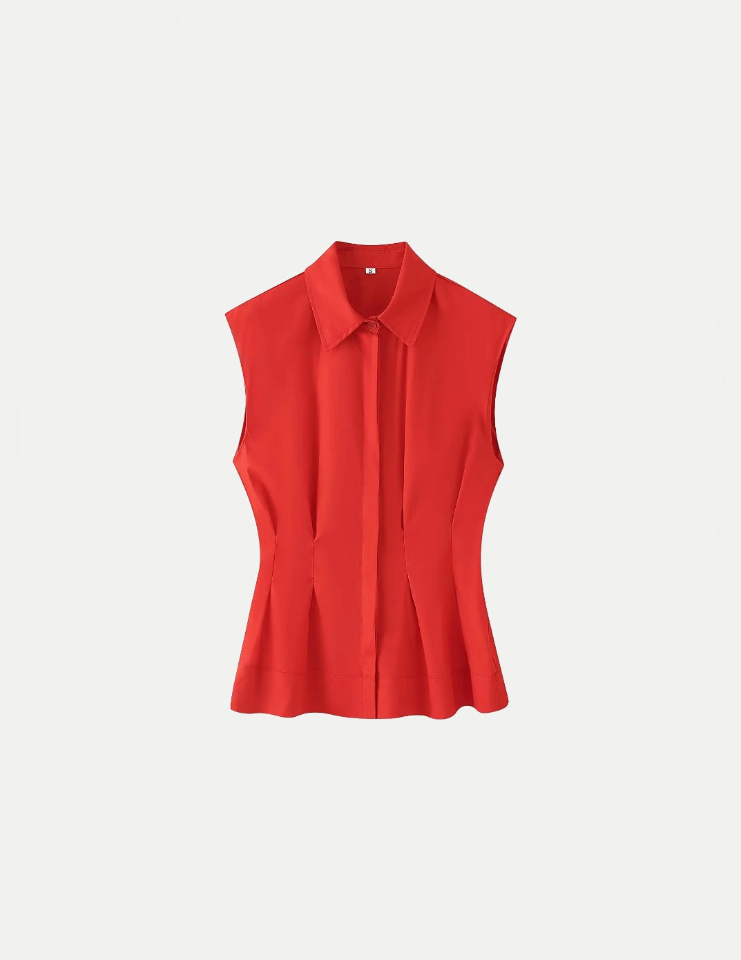 Women’s Summer Sleeveless Pleated Blouse – Chic Casual Top