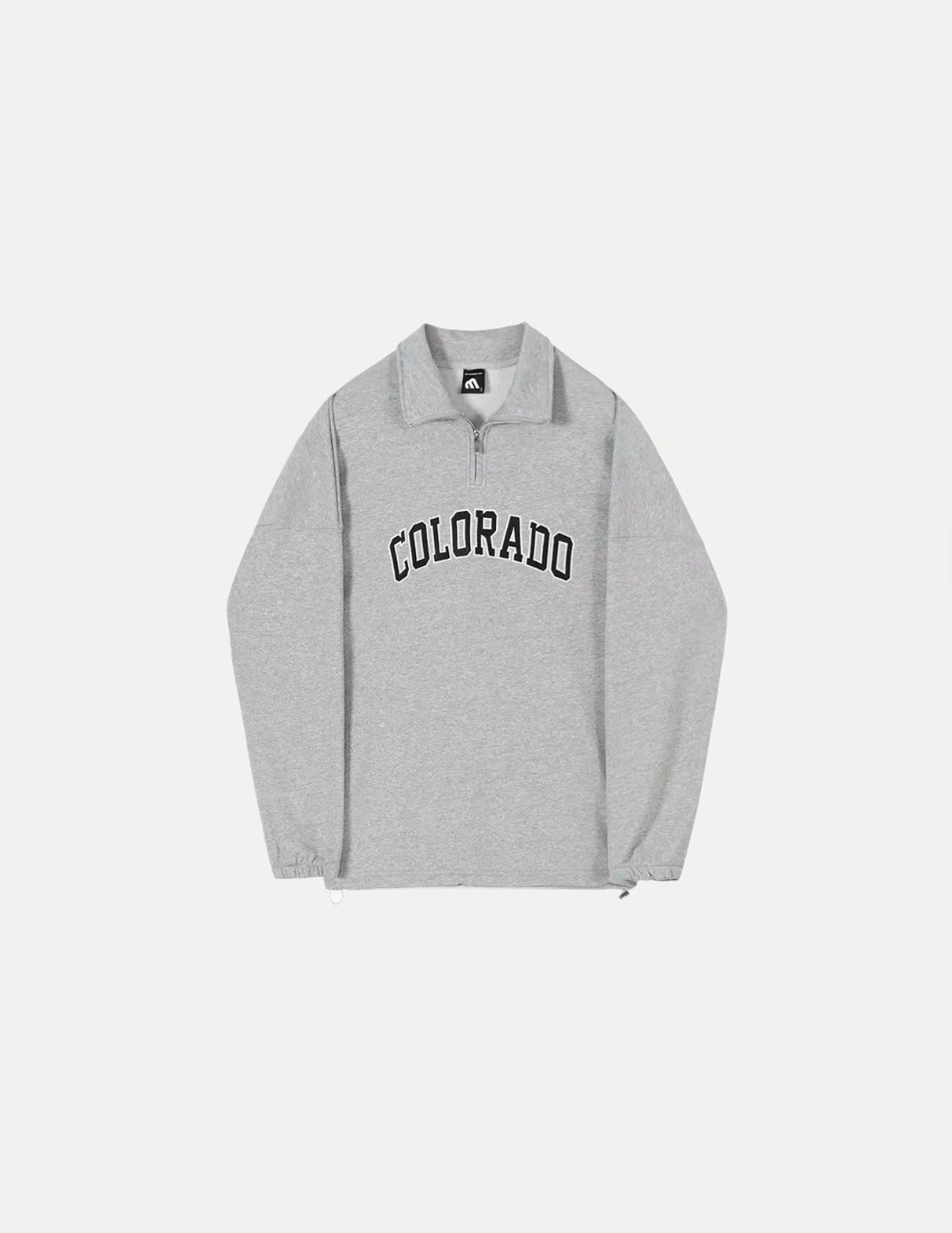 Men’s Half-Zip Sweatshirt – Letter Print Long Sleeve Streetwear Jacket for Spring & Autumn