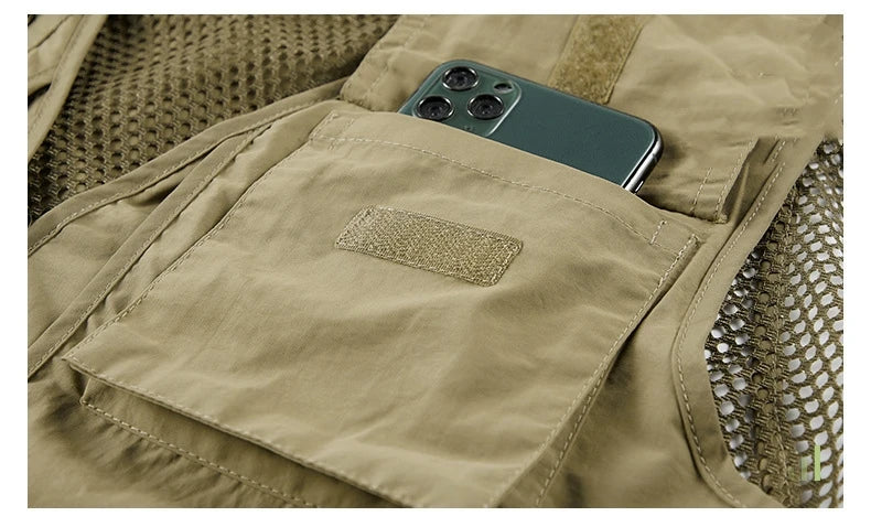 Men's Multi-Pocket Outdoor Fishing Vest – Breathable Leisure Jacket