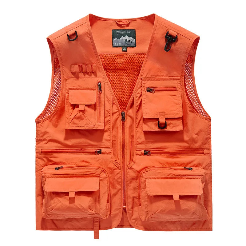 Men's Multi-Pocket Outdoor Fishing Vest – Breathable Leisure Jacket