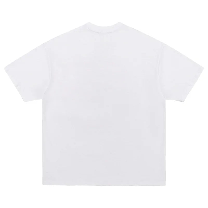 Men's Skull Soldier Printed T-Shirt – Oversized Retro Streetwear Summer Tee