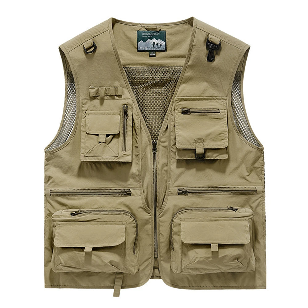 Men's Multi-Pocket Outdoor Fishing Vest – Breathable Leisure Jacket