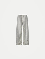 IEFB Men’s Textured Wide-Leg Trousers – Relaxed Striped Drapey Casual Pants | High-Street Style