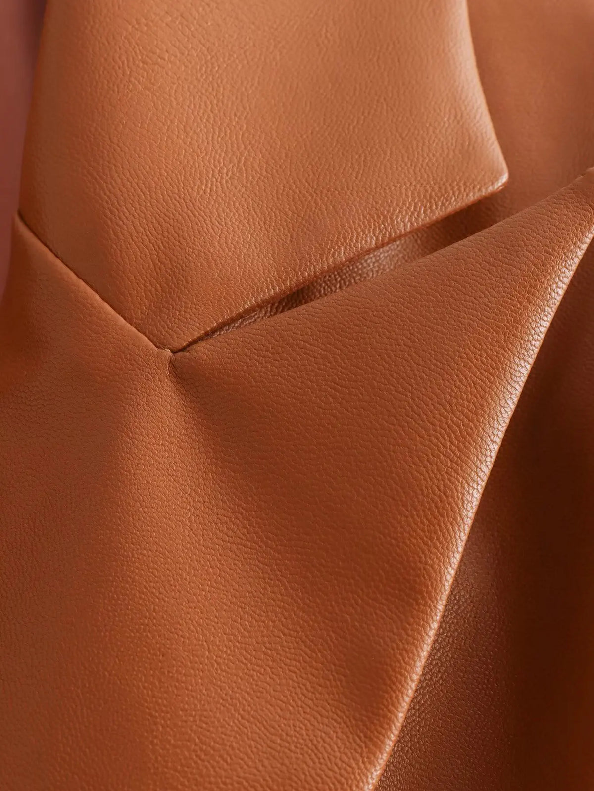 Women’s Premium Leather-Look Blazer – Elegant Long-Sleeve Suit Jacket | Versatile Autumn Fashion