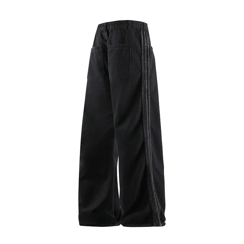 Men’s Baggy Jeans – Loose Fit Straight Leg Wide Leg High Street Casual Denim Pants