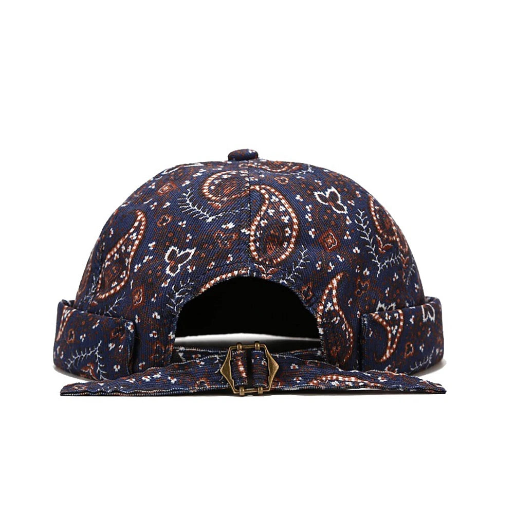 Unisex Cotton Brimless Skullcap – Retro Docker Hat, Hip Hop Streetwear Beanie for Summer & Outdoor Wear