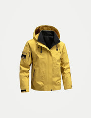 Men’s Softshell Windbreaker Jacket – Lightweight Hooded Waterproof Outdoor Coat for Hiking, Camping & Travel