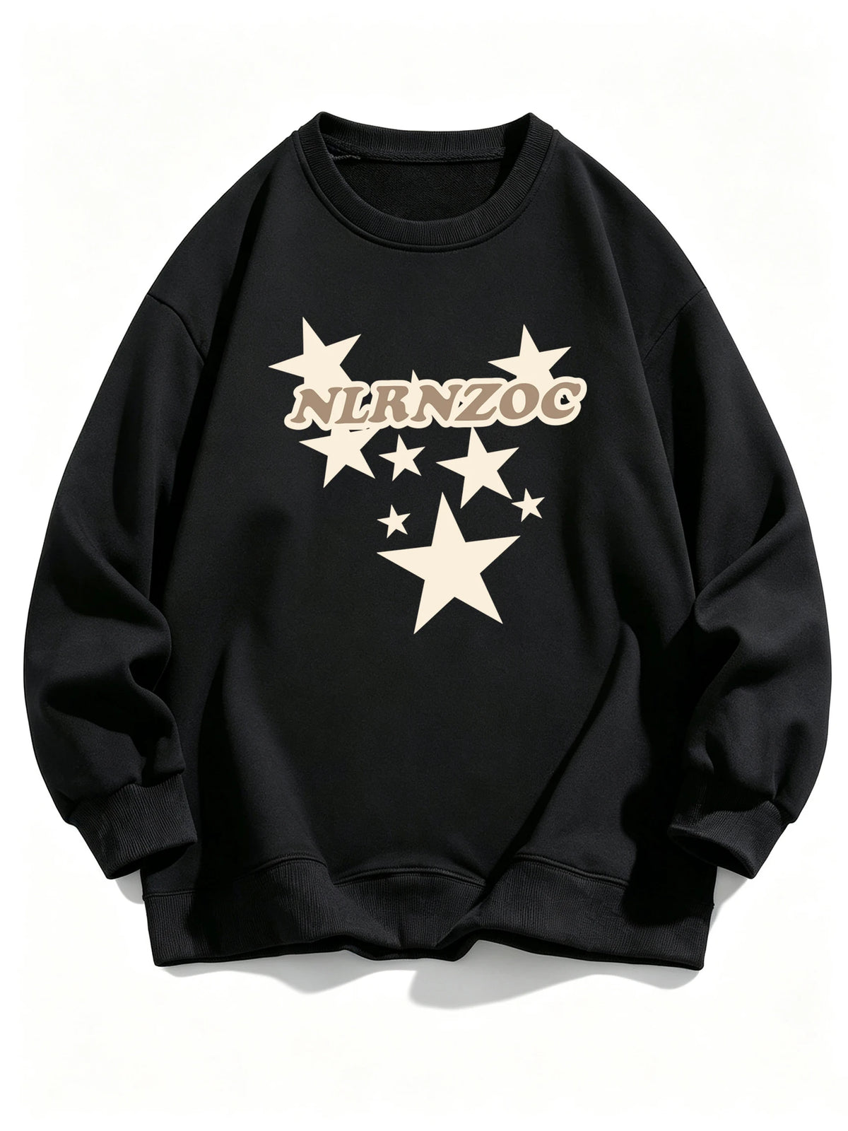 Women’s Star Graphic Sweatshirt – Long Sleeve Cartoon Streetwear Top