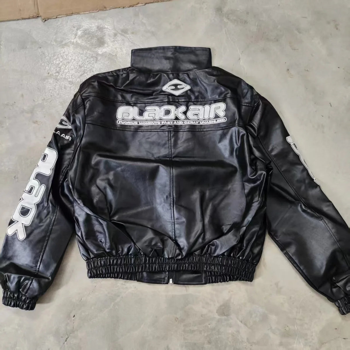 Men’s Retro PU Leather Bomber Jacket – Loose-Fit Motorcycle Pilot Coat, Short Multi-Pocket Casual Streetwear