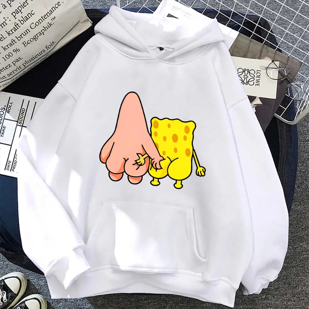 SpongeBob SquarePants Hoodie – Unisex Oversized Anime Streetwear Pullover