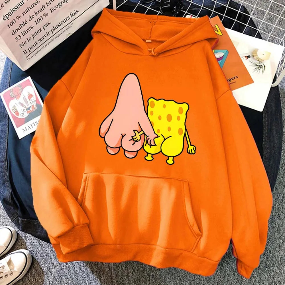 SpongeBob SquarePants Hoodie – Unisex Oversized Anime Streetwear Pullover