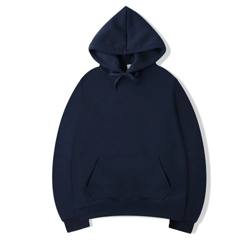 Unisex Oversize Solid Color Hoodie – Casual Pullover Sweatshirt for Spring & Autumn