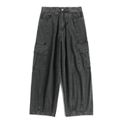 Men's Baggy Harajuku Jeans – Oversized Wide Leg Hip Hop Streetwear Denim