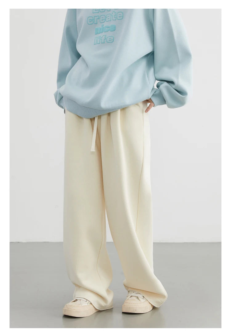 CHIC VEN Women’s High-Waist Pants – Loose Drawstring Casual Trousers