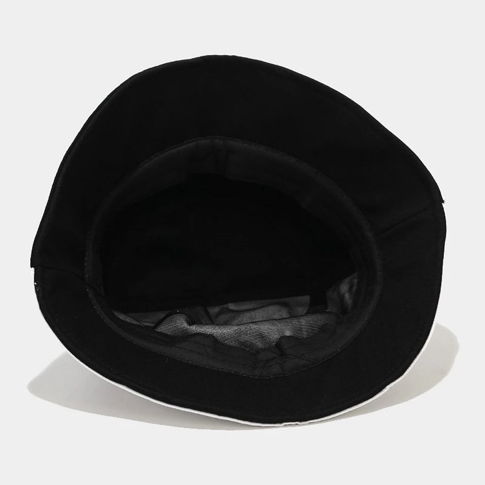 Unisex Foldable Fisherman Bucket Hat – Cotton Patchwork Graffiti Cap, Casual Outdoor Travel & Hip Hop Style