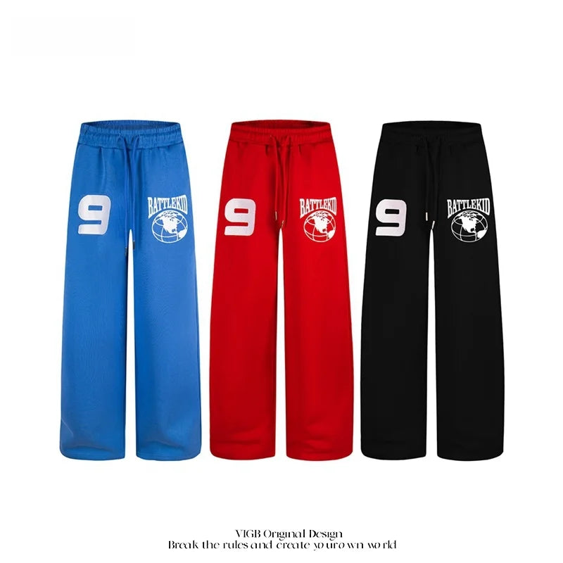 Wide-Leg Graphic Sweatpants