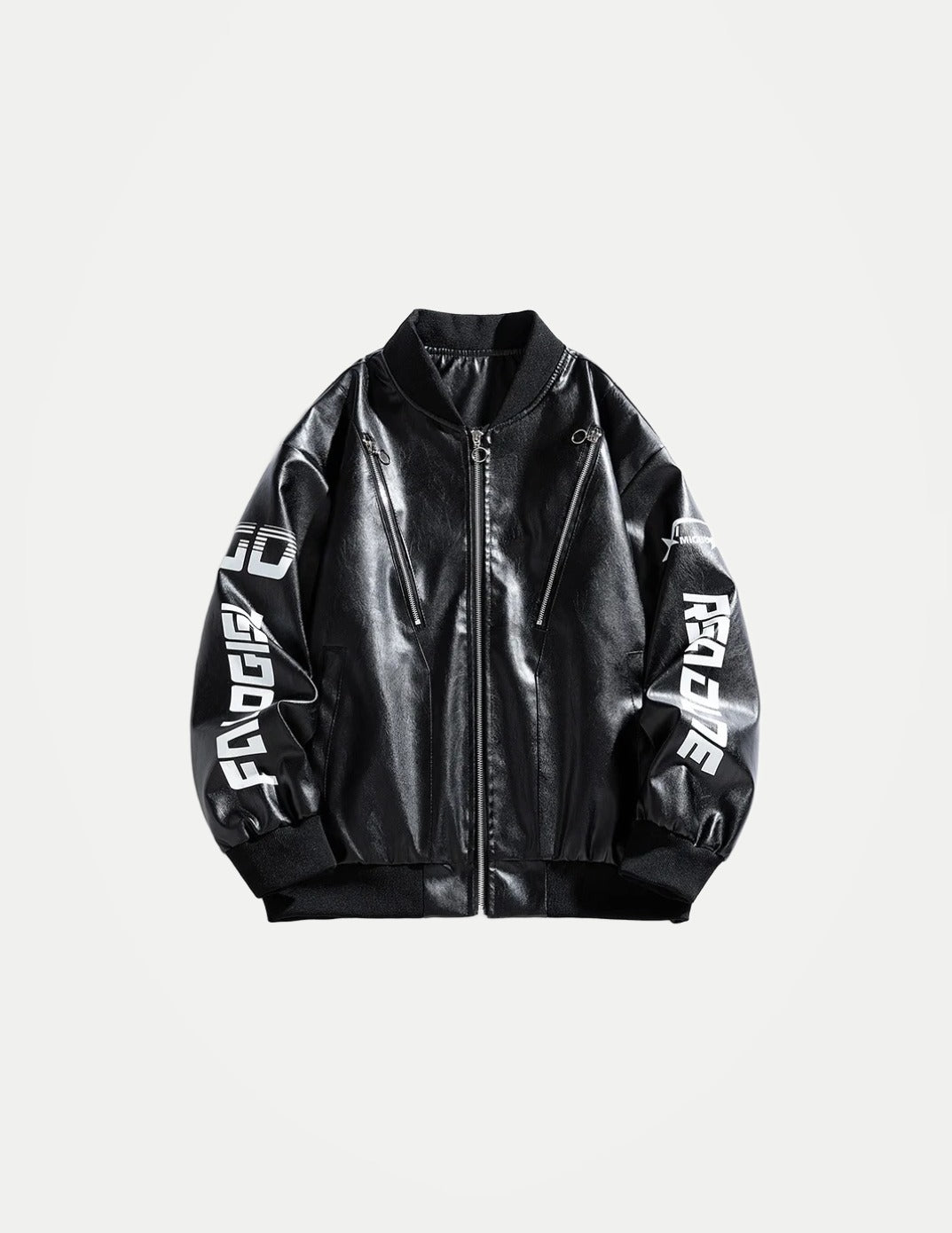 Men’s Retro PU Leather Jacket – Loose Fit Motorcycle Style Casual Jacket