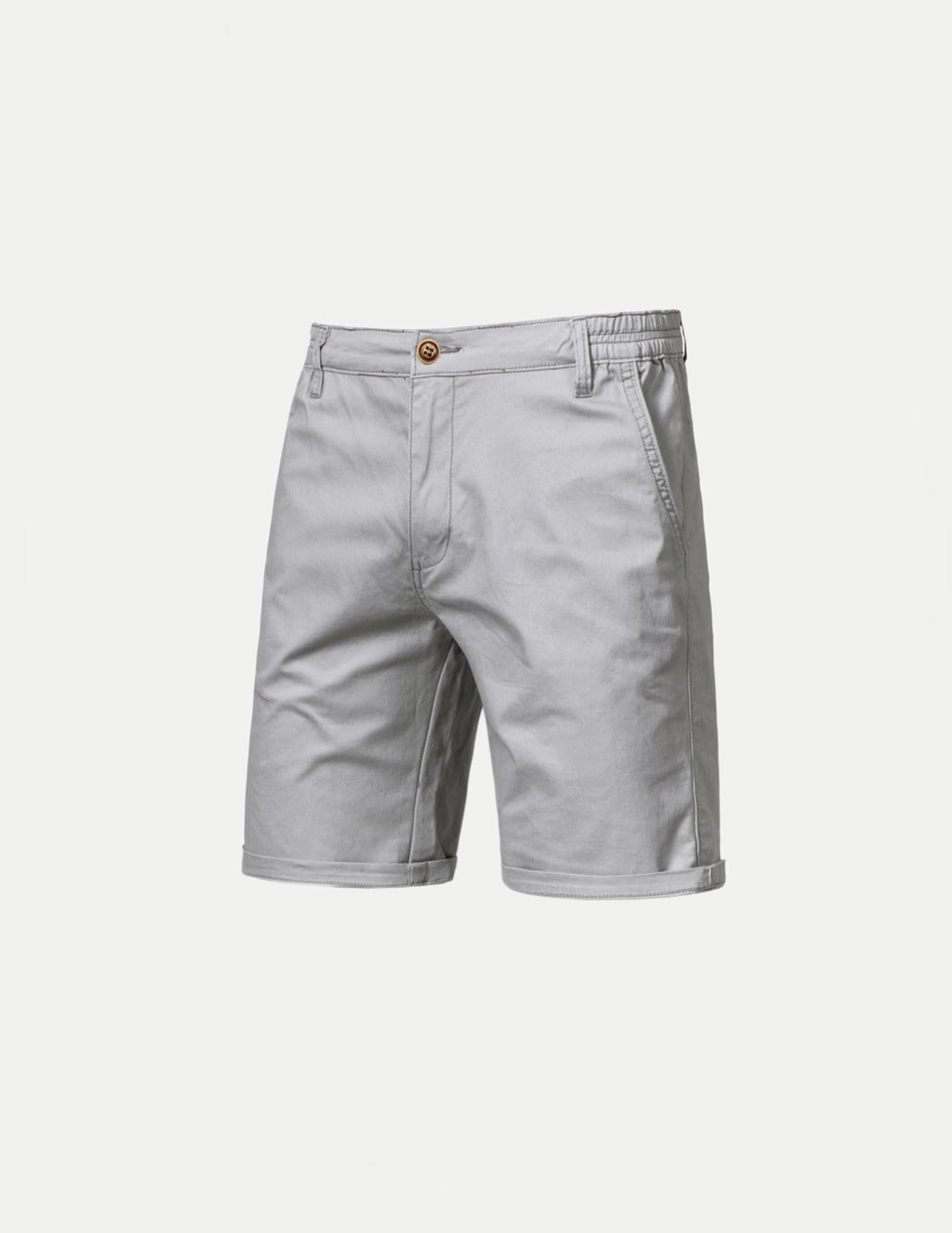 Men’s 100% Cotton Casual Shorts – Elastic Waist Beach & Summer Shorts