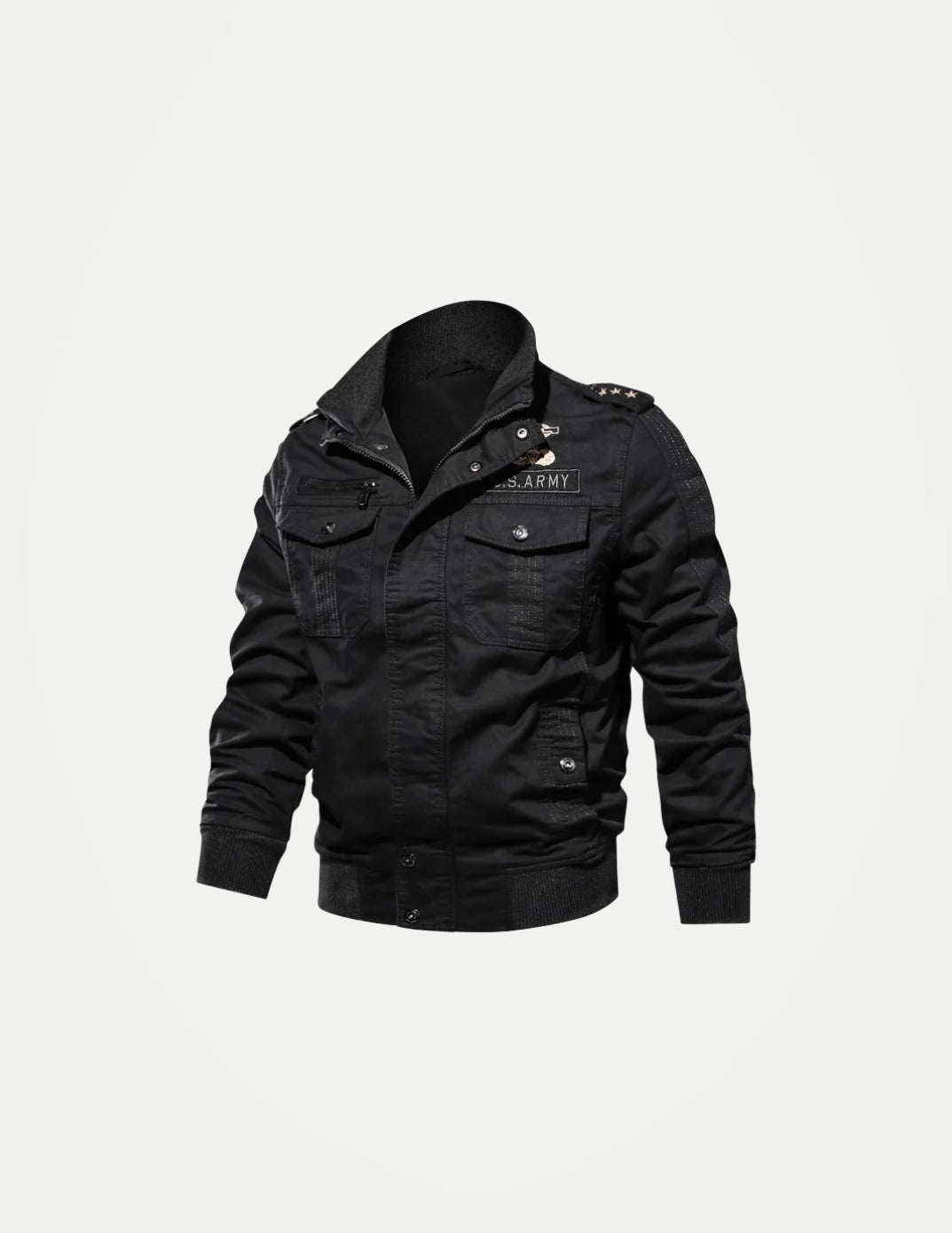 Men’s Winter Cotton Jacket – Thick Fleece-Lined Stand Collar Coat, Casual Autumn/Winter Outerwear, Sizes M–6XL