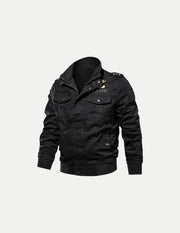 Men’s Winter Cotton Jacket – Thick Fleece-Lined Stand Collar Coat, Casual Autumn/Winter Outerwear, Sizes M–6XL