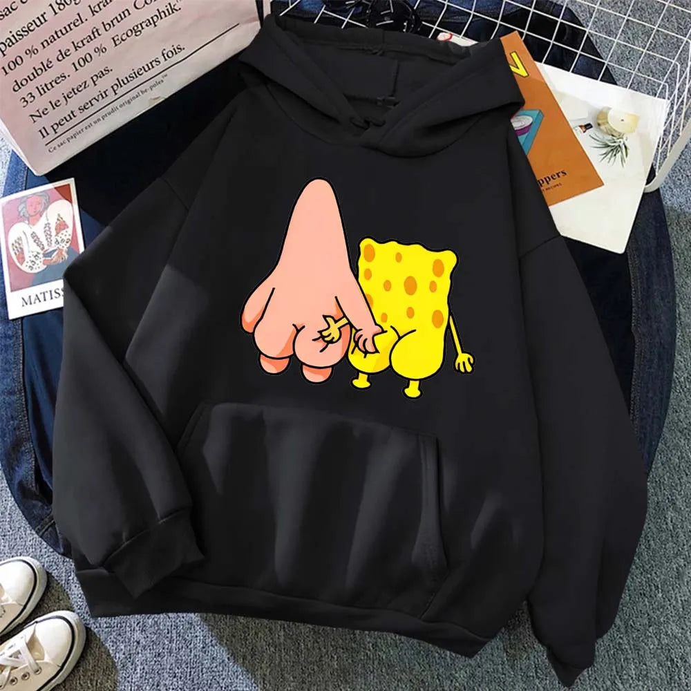 SpongeBob SquarePants Hoodie – Unisex Oversized Anime Streetwear Pullover